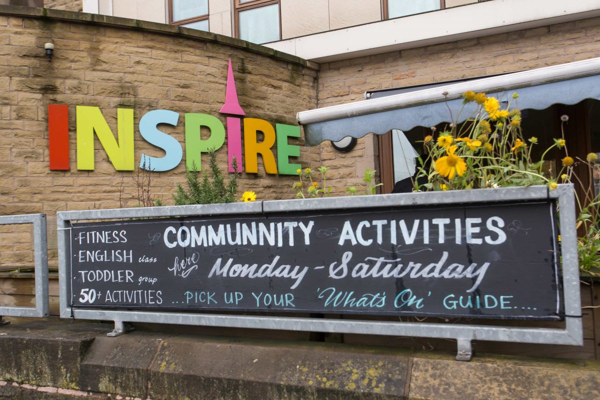 The outside of Levenshulme Inspire Community Hub