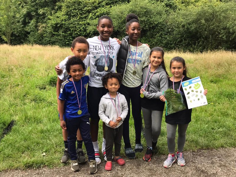 Children on the Nature Activity Trail in Blackley Forest