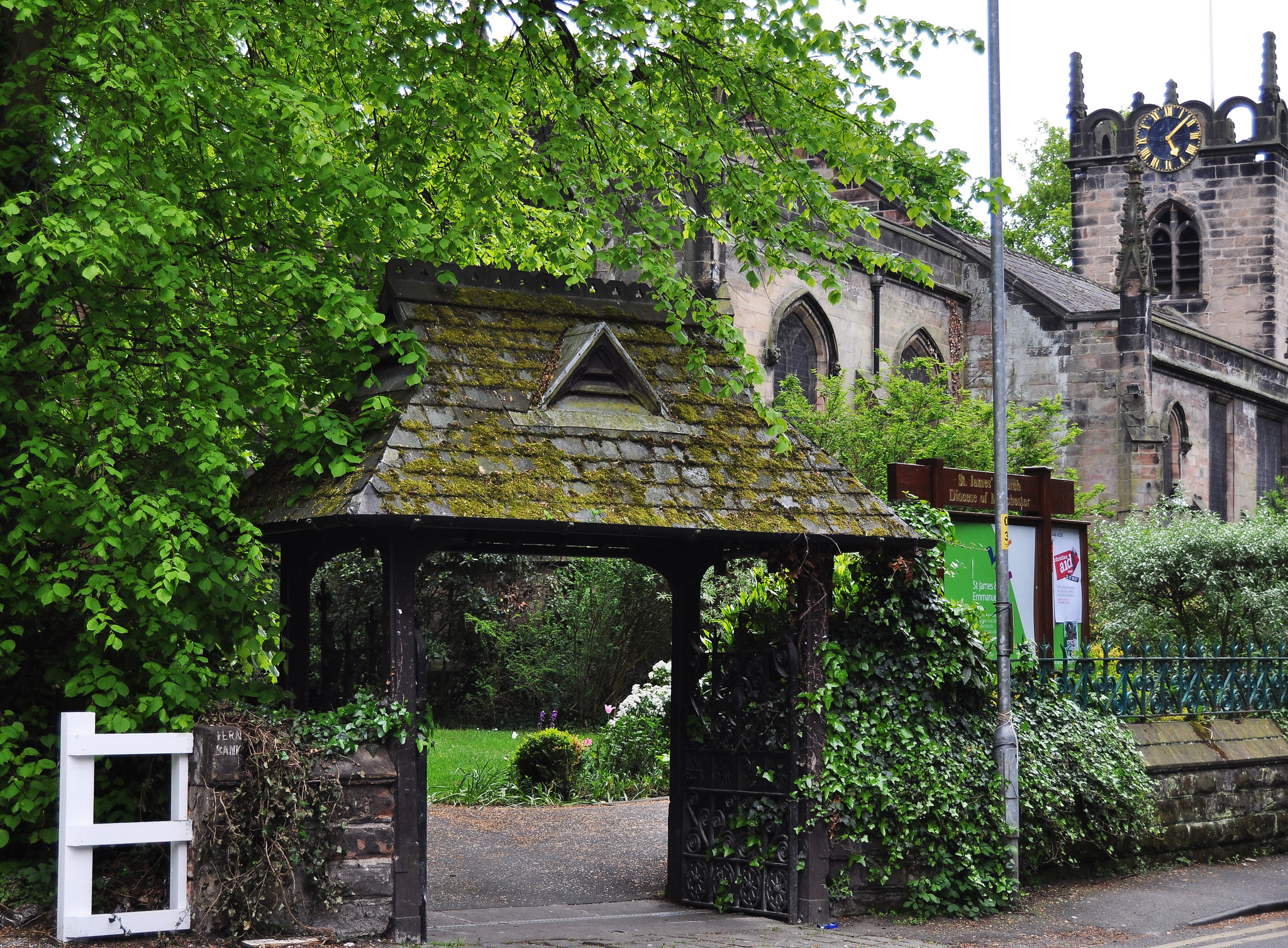 The front entrance of the Didsbury Parsonage building.