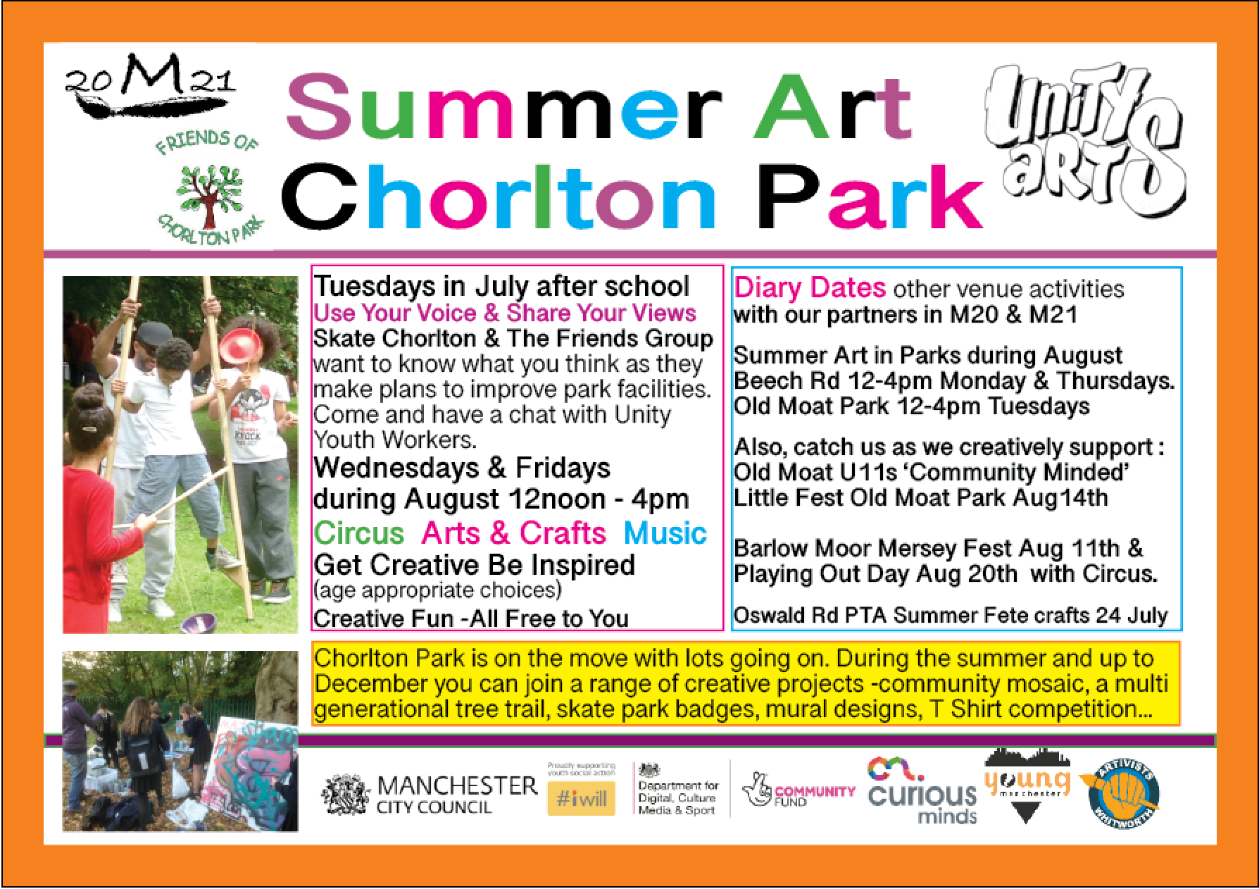 Summer Art at Chorlton Park