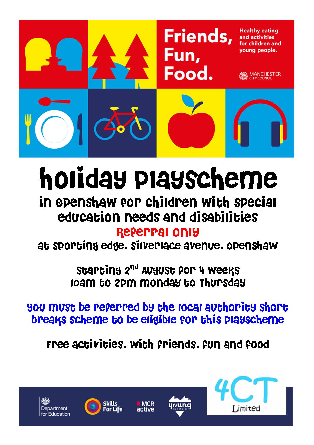 Playscheme for children with  special education needs and disabilities