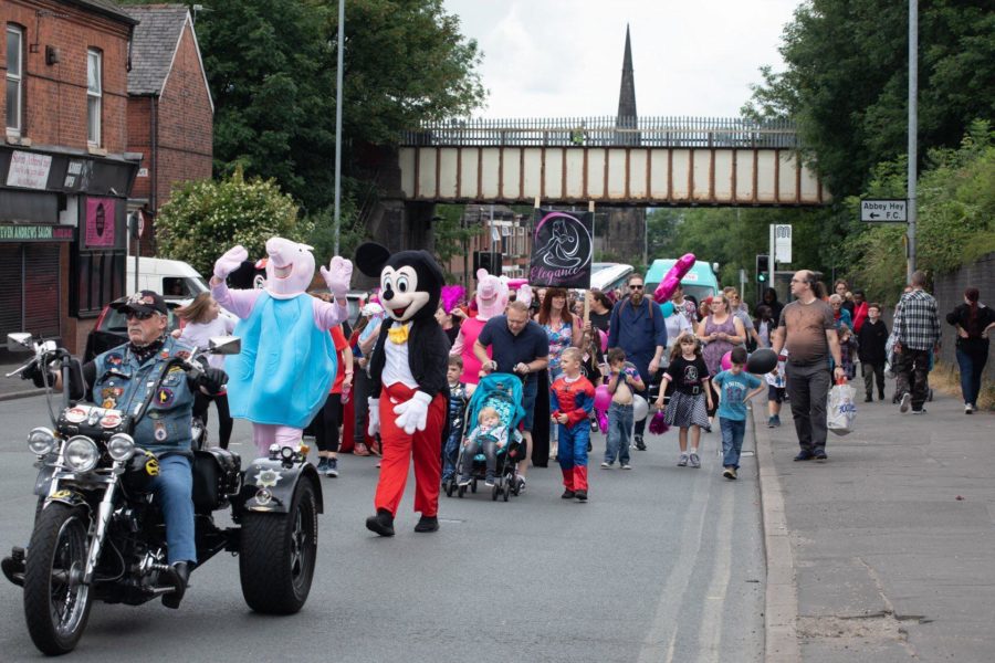 The people of Gorton take to the streets for the Gorton Carnival parade.