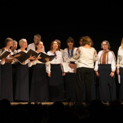 A Ukrainian choir singing