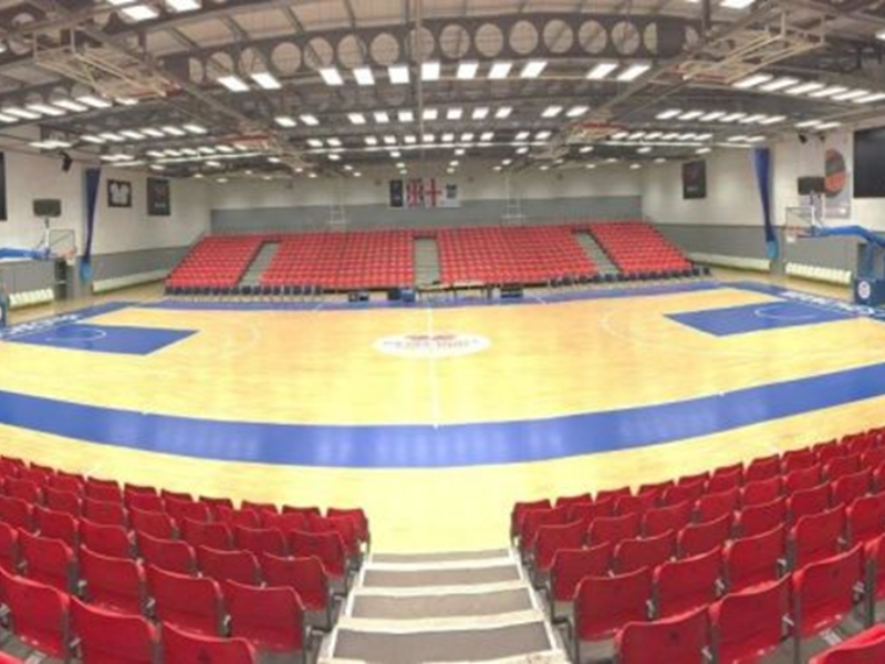 An empty court at the National Basketball Centre