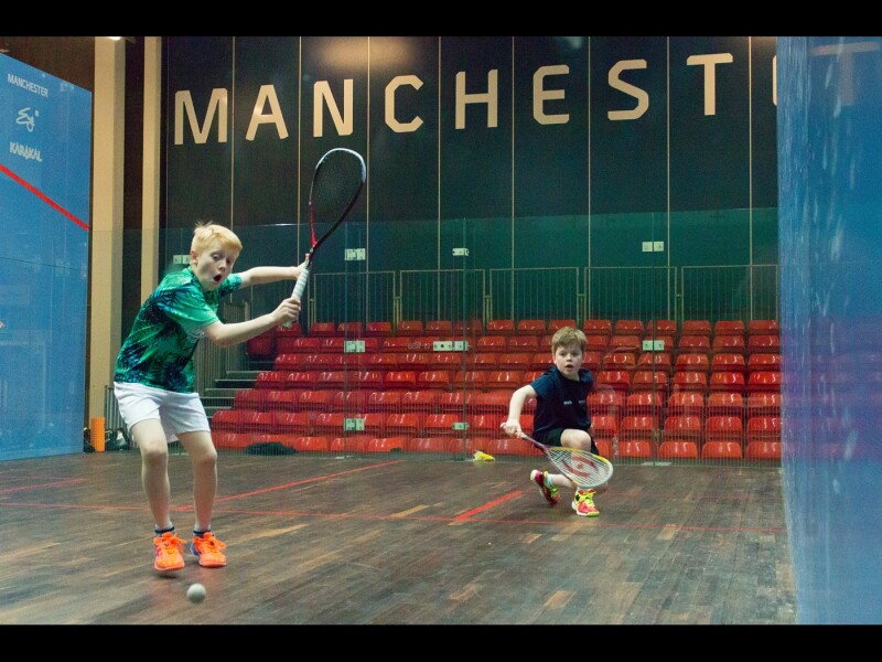 Children playing squash at National Squash Centre