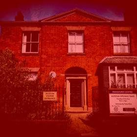 The outside of the Pankhurst Centre Building on Nelson Street.