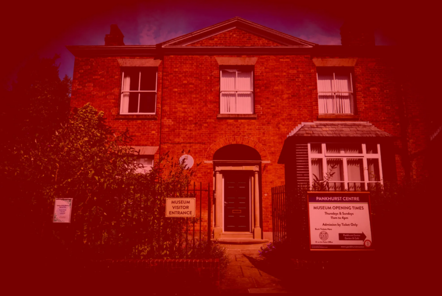 The outside of the Pankhurst Centre Building on Nelson Street.