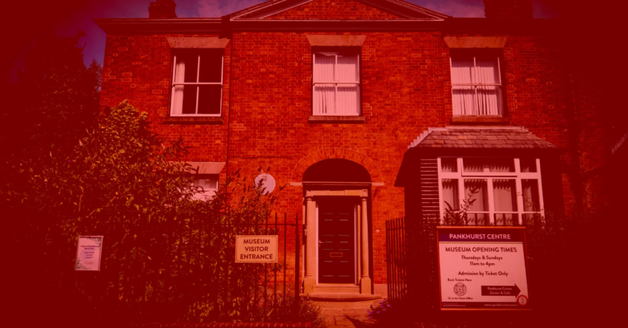 The outside of the Pankhurst Centre Building on Nelson Street.