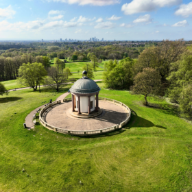 The bandstand at Heaton Park.