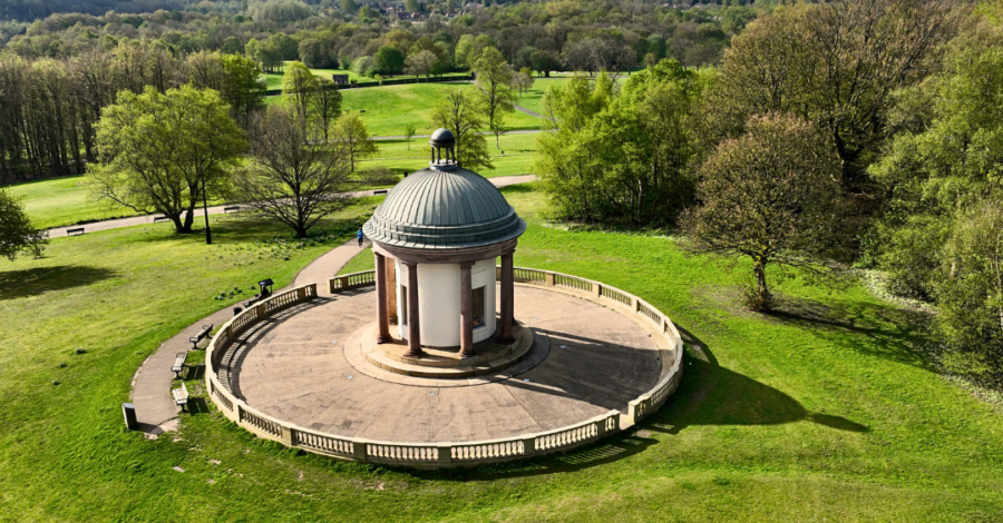 The bandstand at Heaton Park.