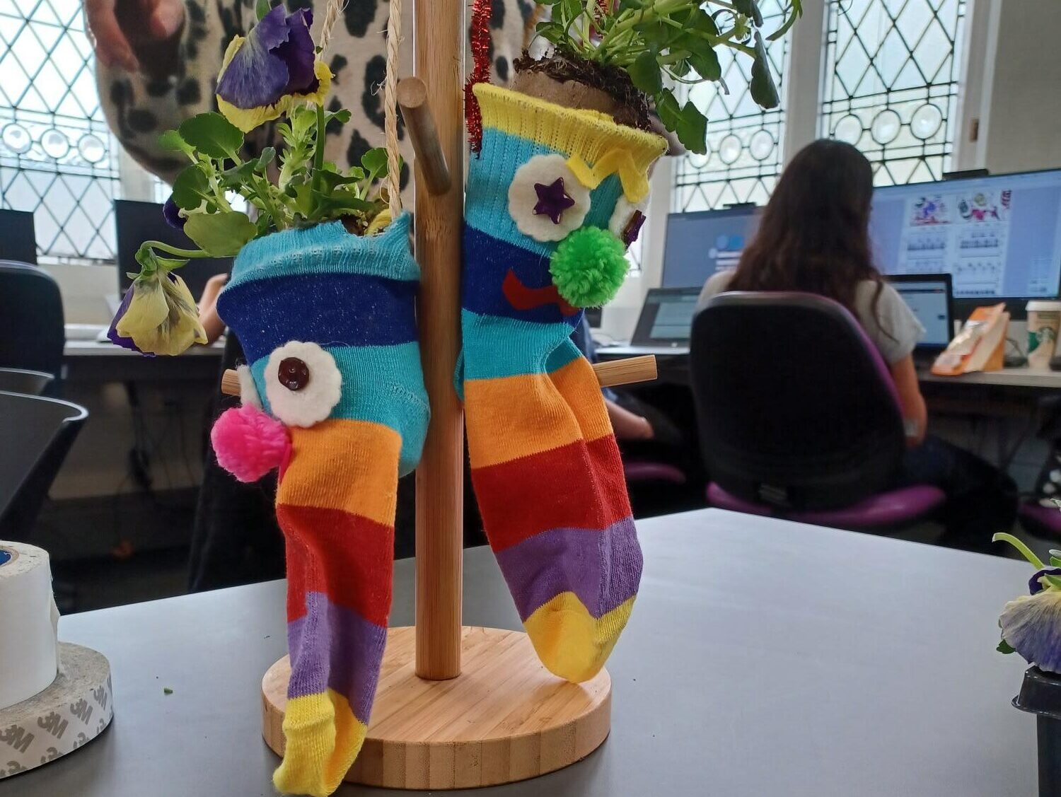 Story Garden: Odd Socks Plants at Hulme Library Thumbnail