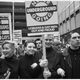 Photograph of Section 28 protest, Manchester, 20 February 1988