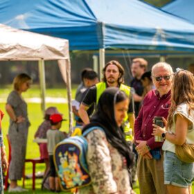 A community event in a park.